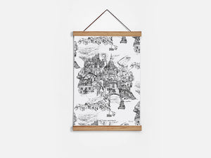 Rhianne Sian - Tea Towel - Lake District