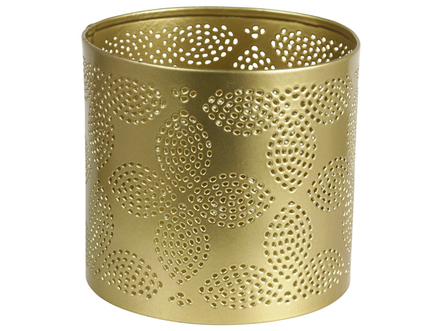 Gold flower tealight holder