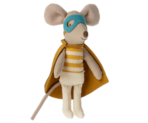Maileg - Super hero mouse, little brother in matchbox
