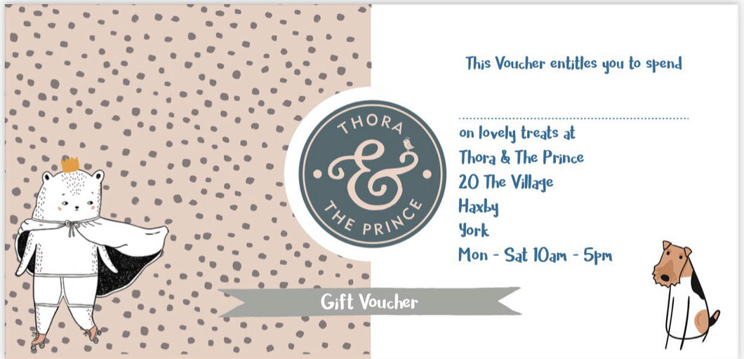 Thora & The Prince Gift Voucher