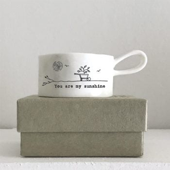 East of India - handled tea light holder - You are my sunshine
