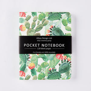Cactus design pocket notebook