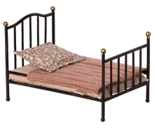 Load image into Gallery viewer, Maileg Vintage bed, Mouse - Anthracite
