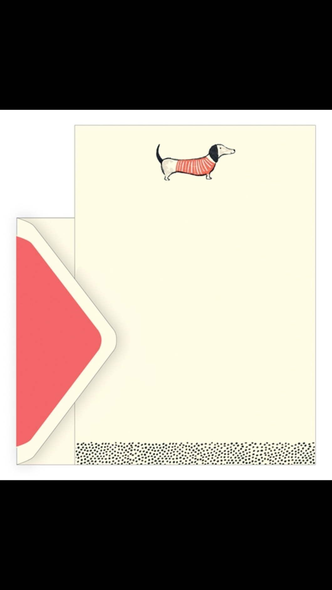 Writing Paper Set- (10 sheets) Sausage Dog