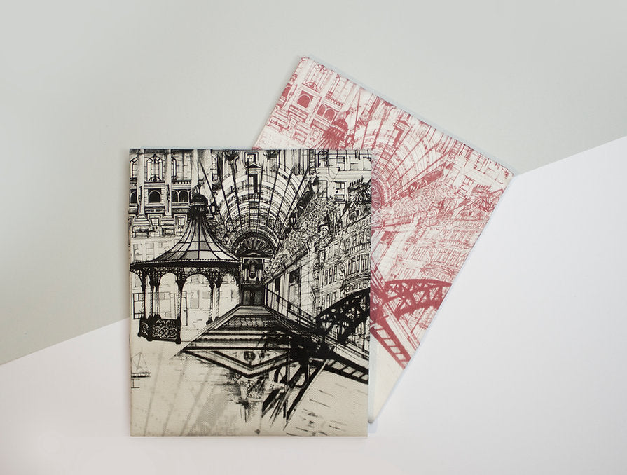 Rhianne Sian - Tea Towel - Newcastle Grey