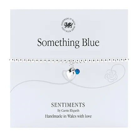 Something blue sentiment bracelet