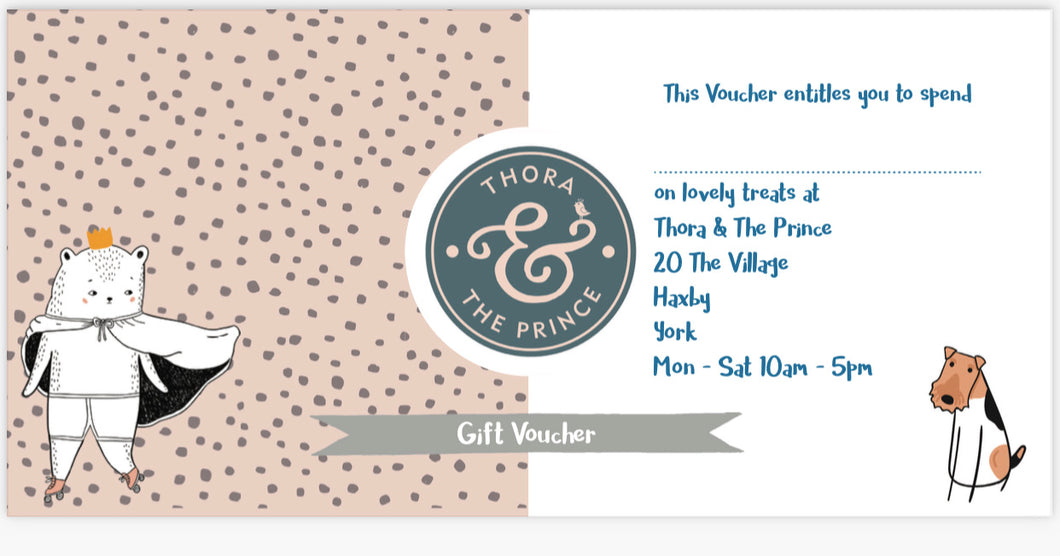 Thora & The Prince Gift Voucher