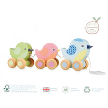 Load image into Gallery viewer, Wooden Pull Along Birds
