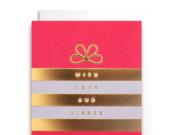 With Love & Kisses Card