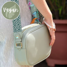 Load image into Gallery viewer, Vegan Leather Camera Bag Sage Green
