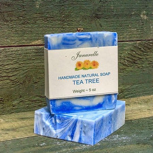 Janurelle -Bath Soap - Handmade in Yorkshire- Tea Tree soap
