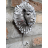 Load image into Gallery viewer, Lion Head Silver Wall Hook
