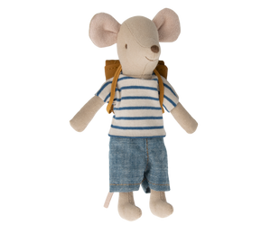 Maileg - tricycle mouse - big brother with bag
