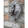 Lion Head Silver Wall Hook