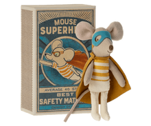 Load image into Gallery viewer, Maileg - Super hero mouse, little brother in matchbox
