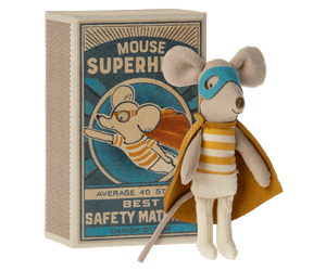 Maileg - Super hero mouse, little brother in matchbox