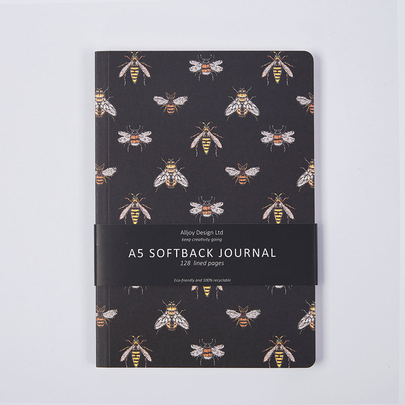 Bee design A5 softback journal
